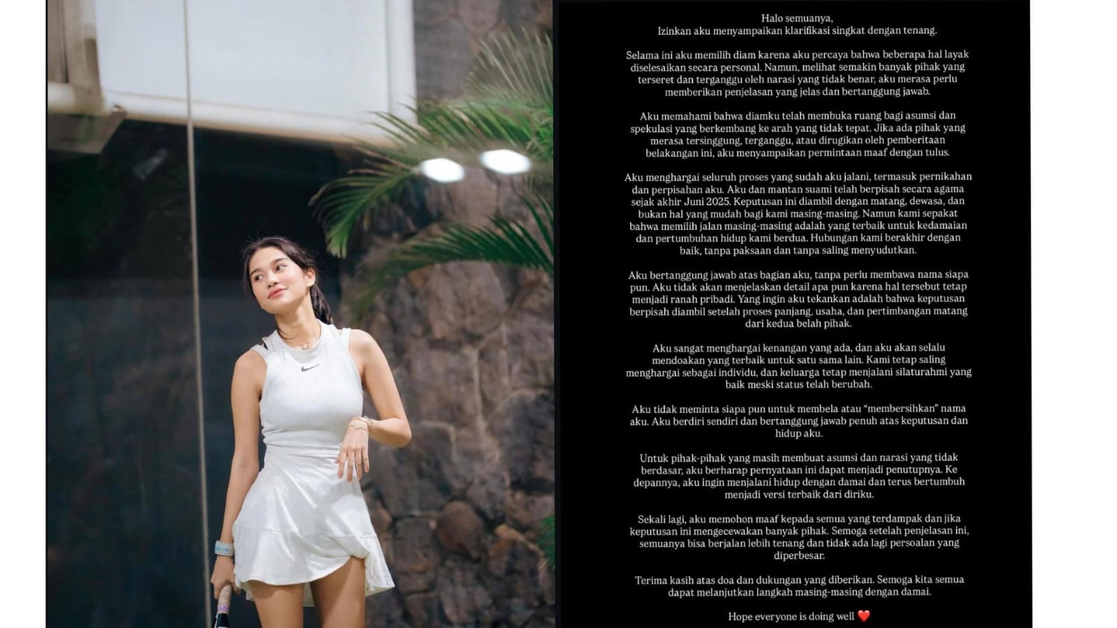 Azizah Salsha Buka Suara Lewat Unggahan Instagram Klarifikasi Soal Pernikahan dan Agama, Ini Alasan Diam