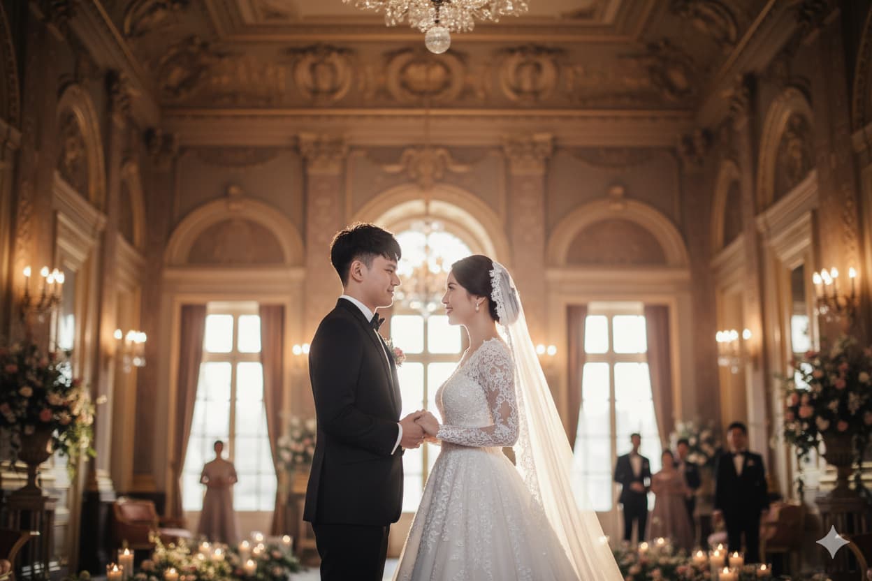 Wedding Goals! Prompt Gemini AI Bikin Foto Nikahan Elegan Mirip Hasil Studio Mahal