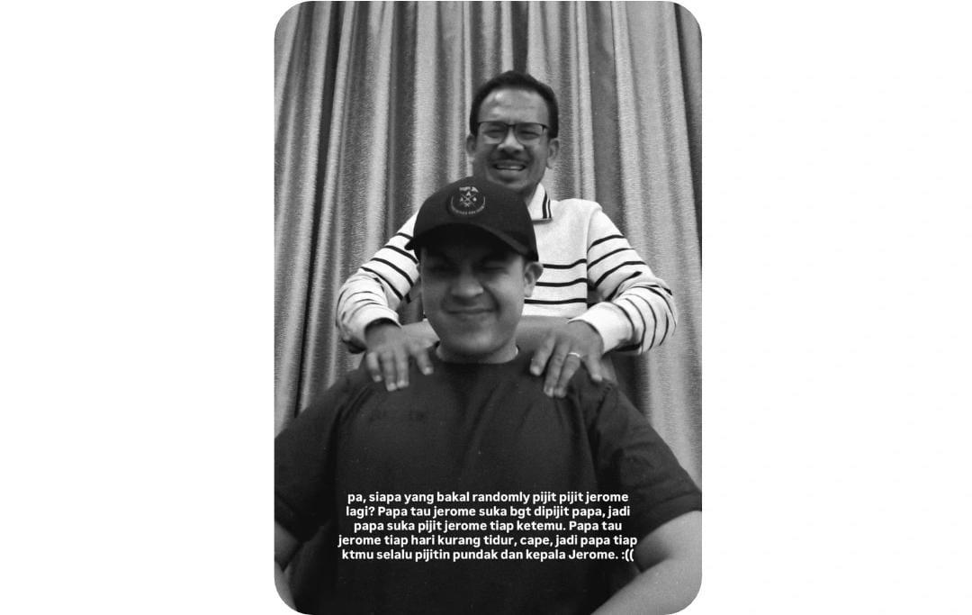 Jerome Polin Tulis Pesan Menyentuh Usai Kepergian Ayah, Kalimatnya Bikin Netizen Ikut Menangis