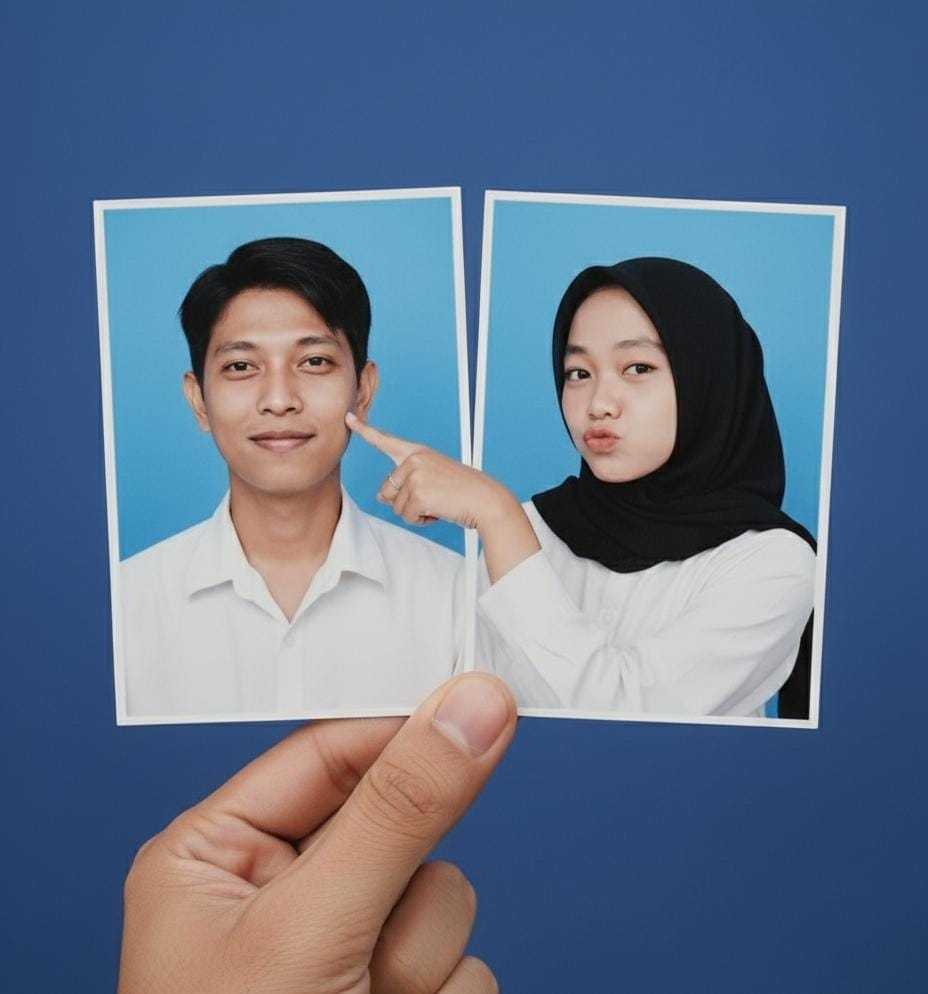 Cuma dari Satu Prompt Gemini AI Bisa Bikin Foto Couple Lucu Kayak Buku Nikah Asli!