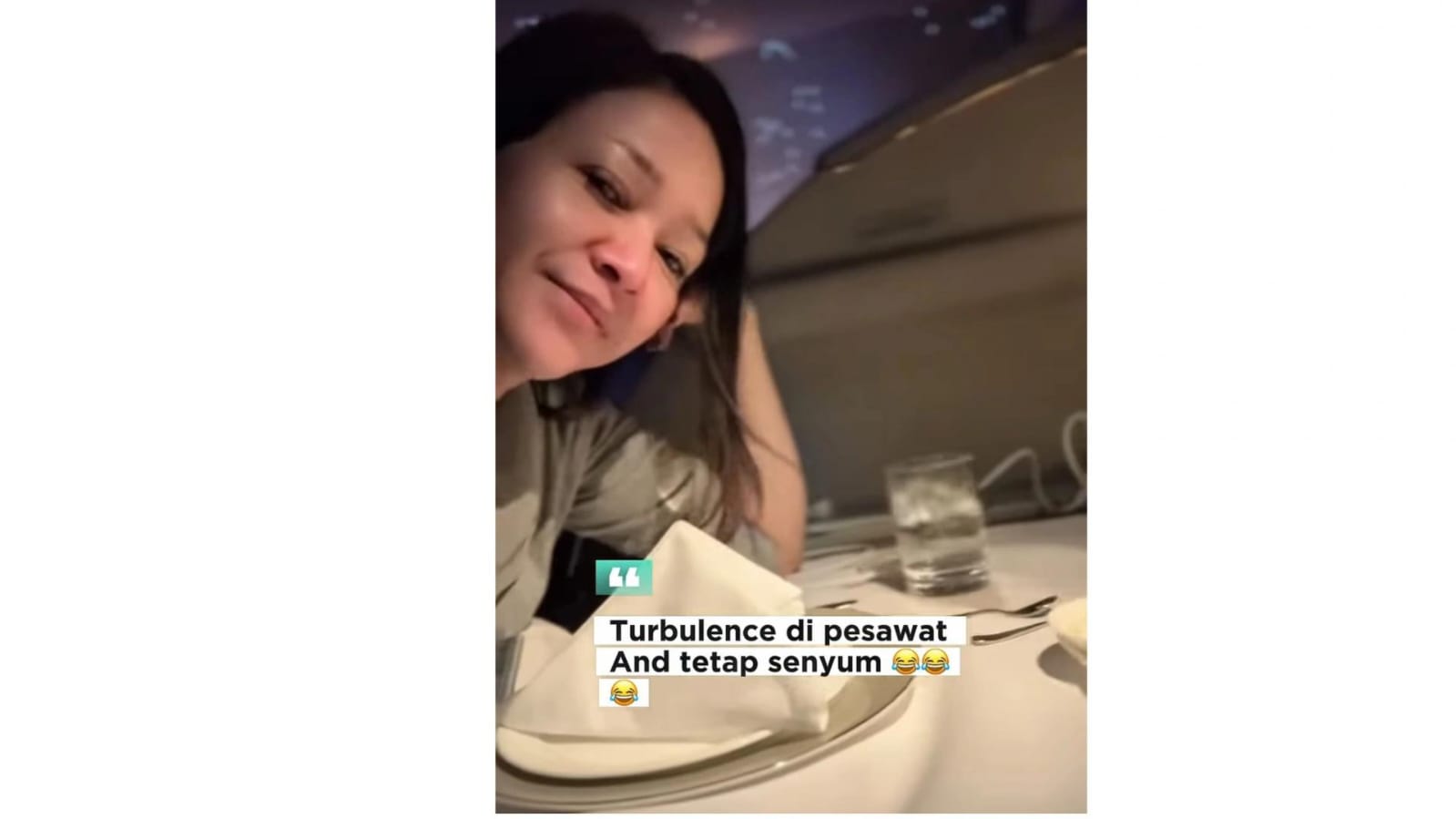 Maia Estianty Tetap Senyum saat Pesawat Alami Turbulence, Aksi Santainya Bikin Netizen Deg-degan dan Salut